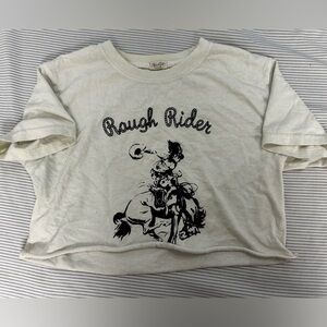 Brandy Melville graphic crop top